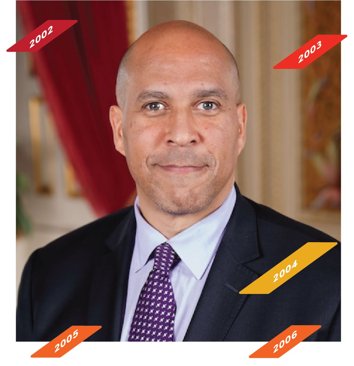 Cory Booker at GlassRoots Glass Ball Benefit Blast