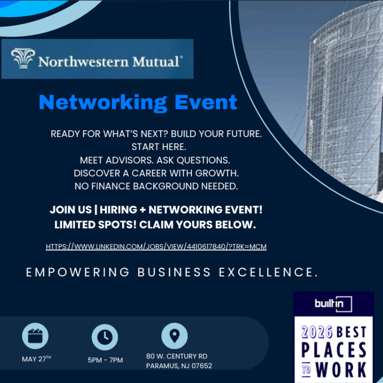 Hiring & Networking Event in Paramus