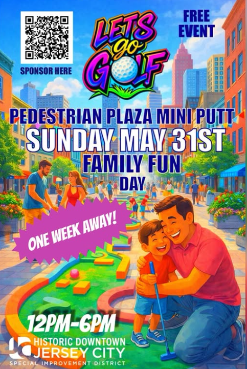 Pedestrian Plaza Mini Putt Family Fun Day