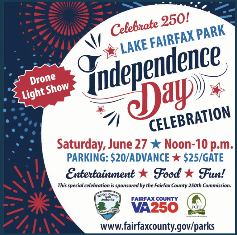 Lake Fairfax 250 Celebration Independence Day Celebration