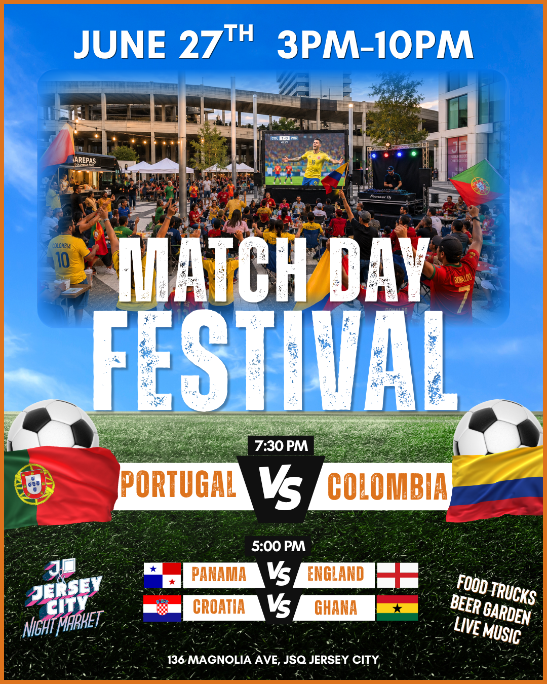 Jersey City Portugal v. Colombia Match Day Festival