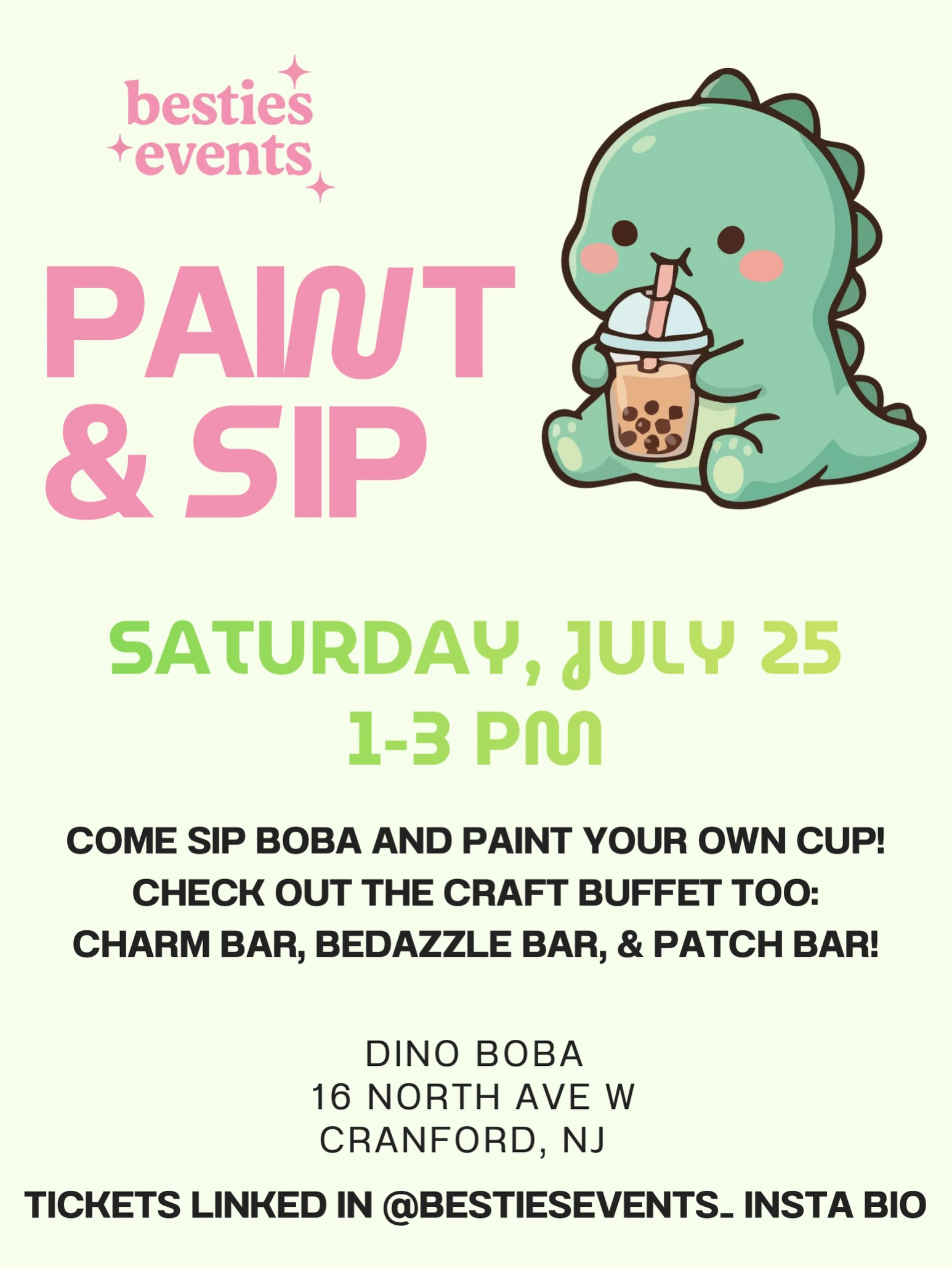 Boba Sip, Craft & Paint