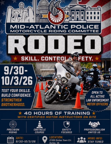 Mid-Atlantic Police Motorcycle Rodeo at Dulles Town Center in Sterling