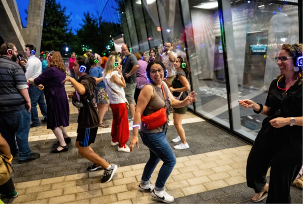 Silent Dance Party at Reston Station