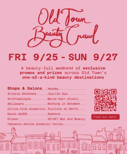 Old Town Beauty Crawl in Old Town Alexandria