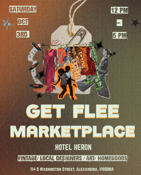 Get Flee Vintage Market at Hotel Heron in Old Town Alexandria