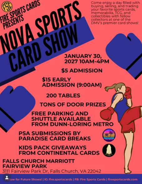 NOVA Sports Card Show in Falls Church