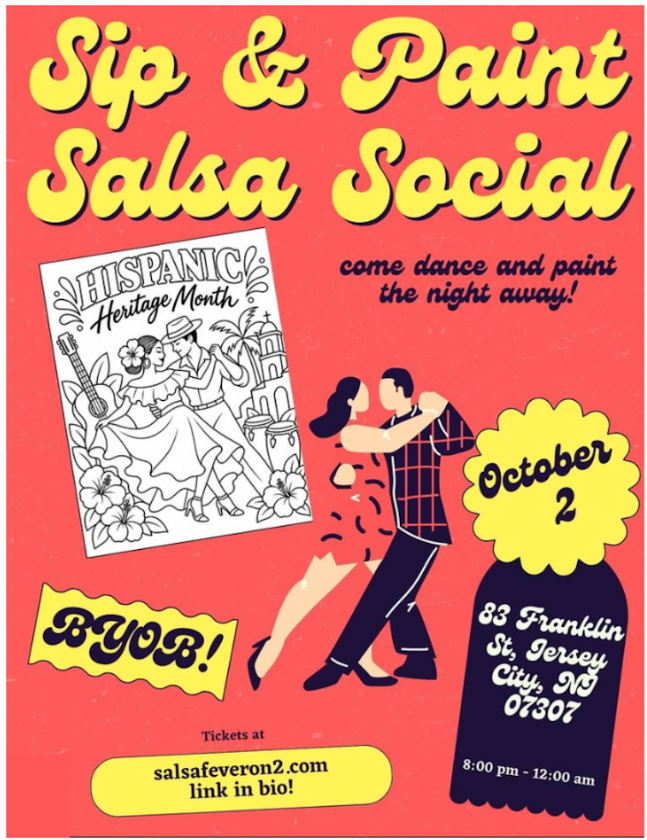 Sip & Paint: Salsa Social in Jersey City