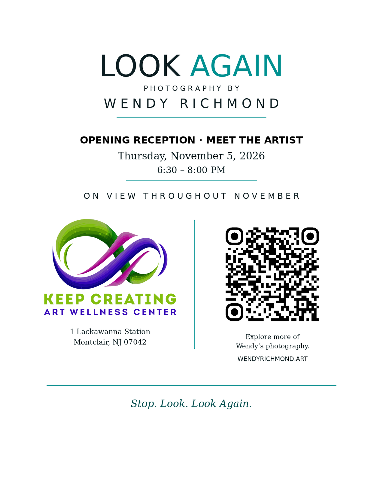 LOOK AGAIN: Montclair Exhibition Opening Reception