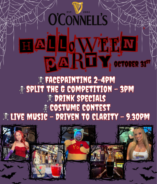 Halloween at O’Connell’s at Daniel O’Connell’s in Alexandria