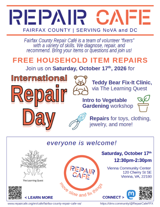 Repair Café at Vienna Community Center