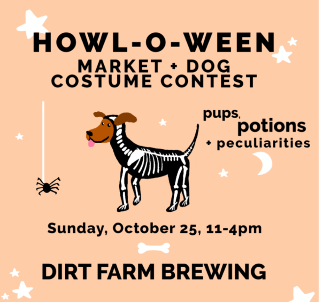 Howl-O-Ween Dog Costume Contest + Market at Dirt Farm Brewing in Bluemont