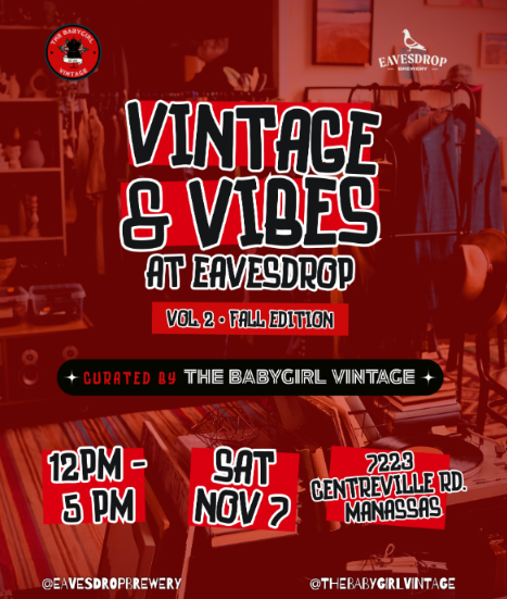 Vintage + Vibes at Eavesdrop Brewery in Manassas