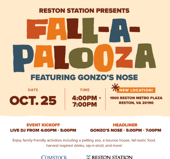 Fall-A-Palooza at Reston Station Featuring Gonzo’s Nose