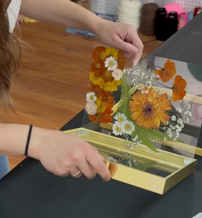 Pressed Flower Workshop at DMV Art Studio in Sterling