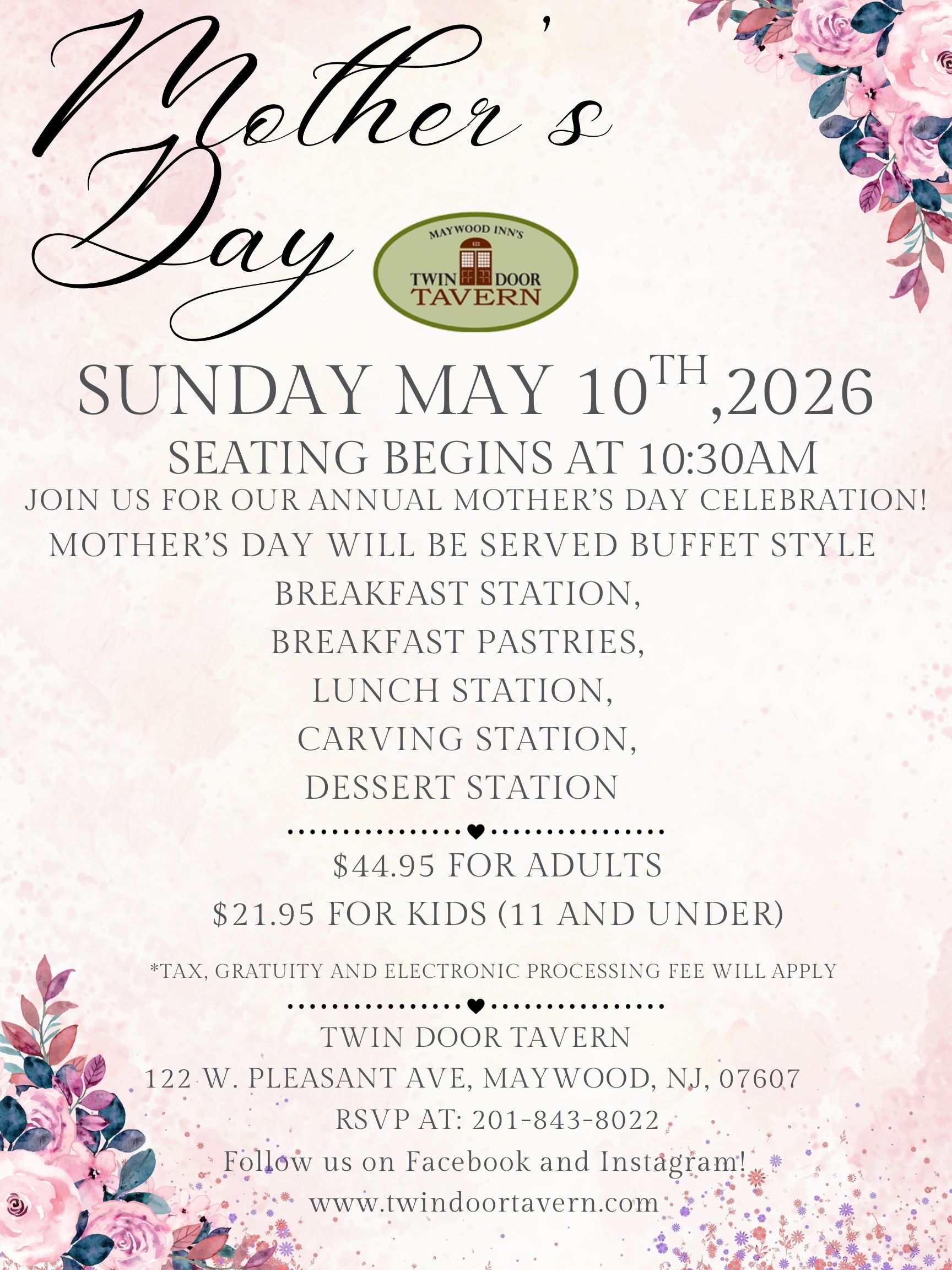 Mother’s Day Celebration Buffet