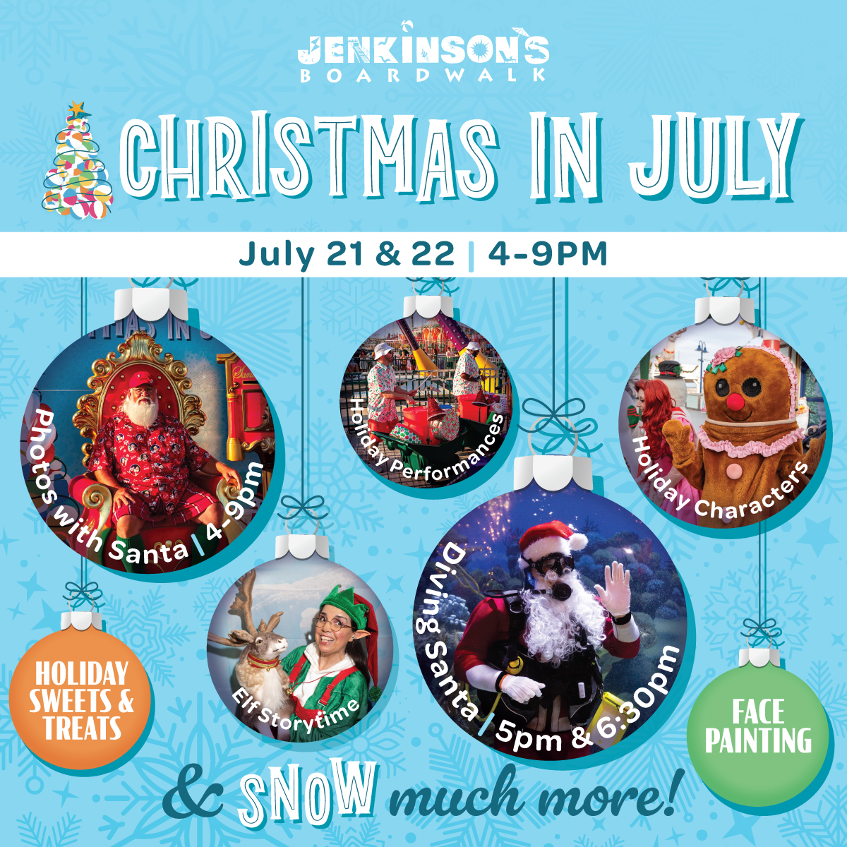 Christmas in July at Jenkinson’s Boardwalk