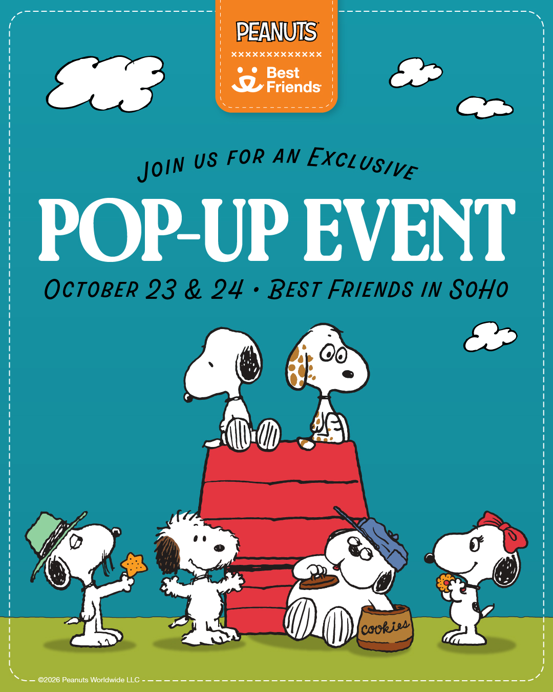 Peanuts x Best Friends Animal Society Pop-Up Event in SoHo