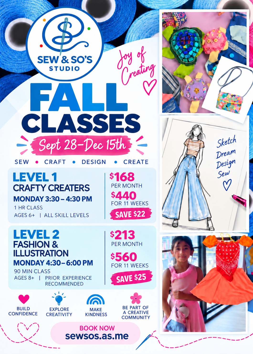 Monday Sewing and Fashion Classes