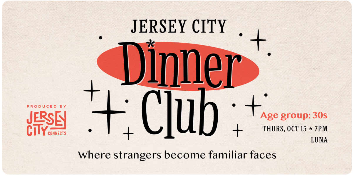 Jersey City Connects | Dinner Club: 30s | Social Dinner