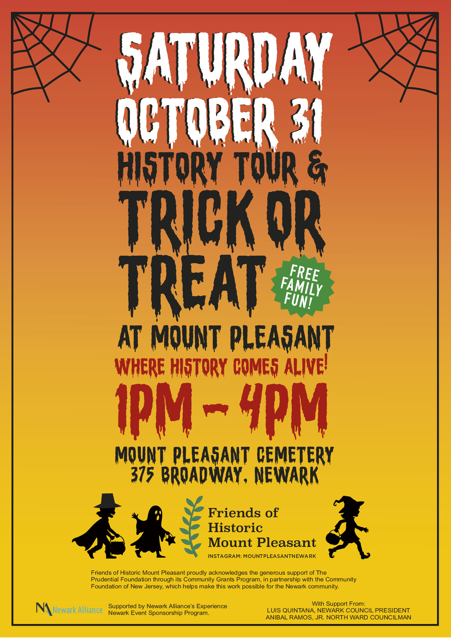 History Tour & Trick or Treat at Mount Pleasant