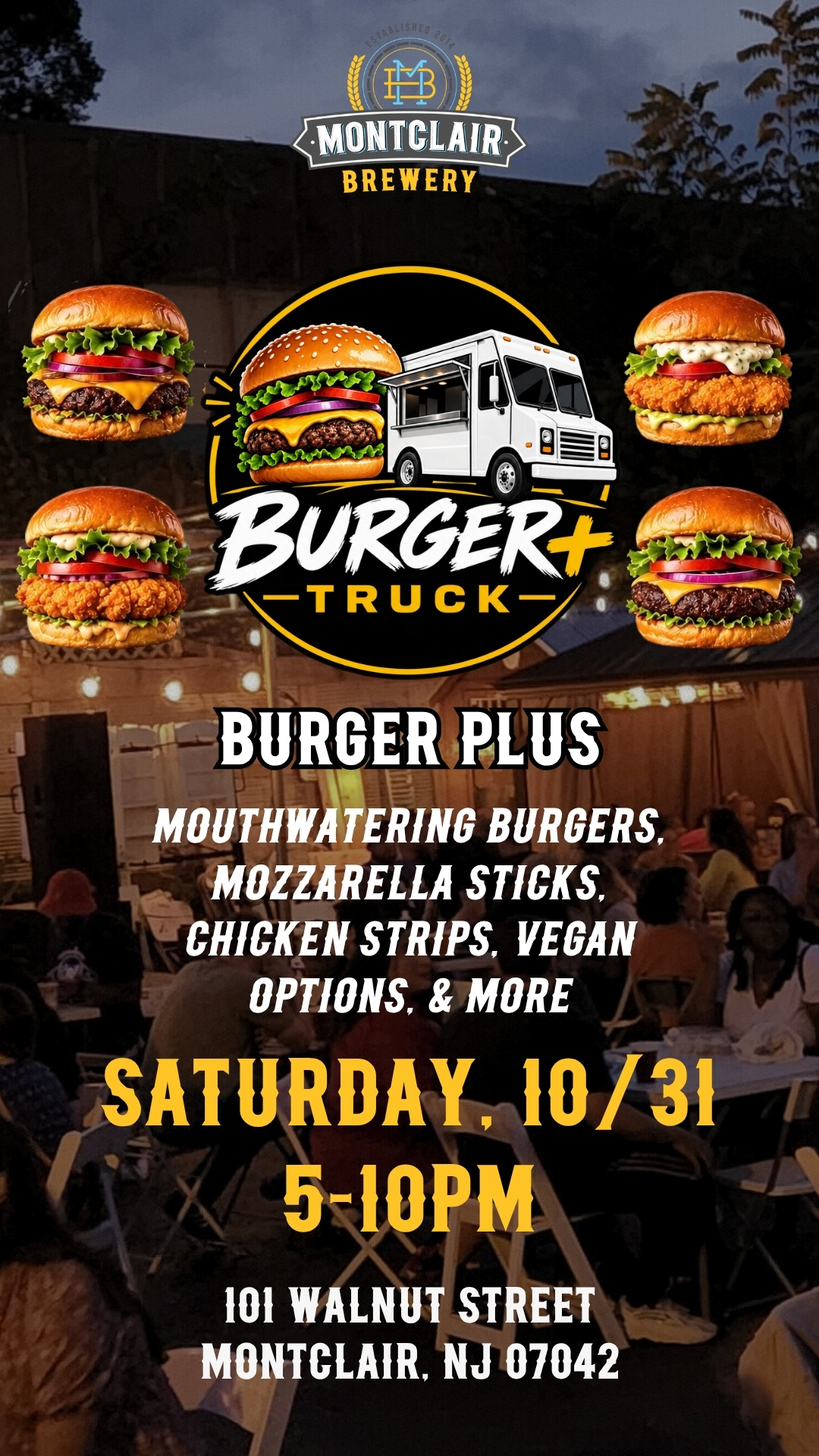 Burger Plus at Montclair Brewery