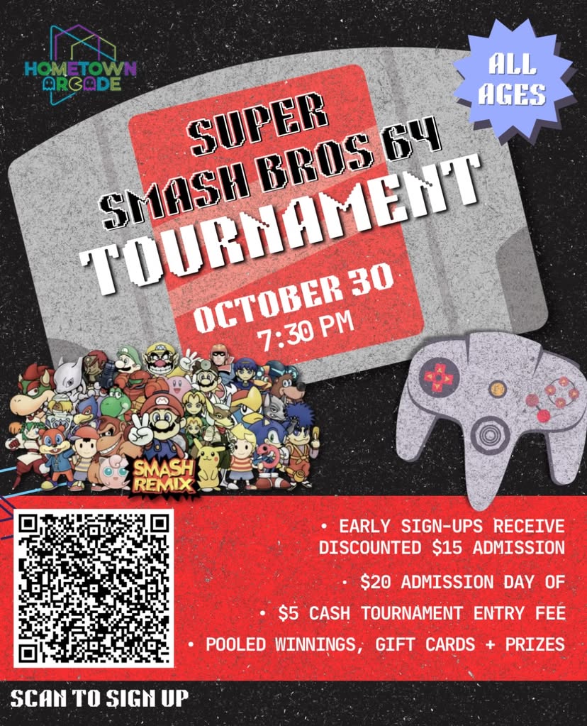 Super Smash Bros. 64 Tournament at Hometown Arcade
