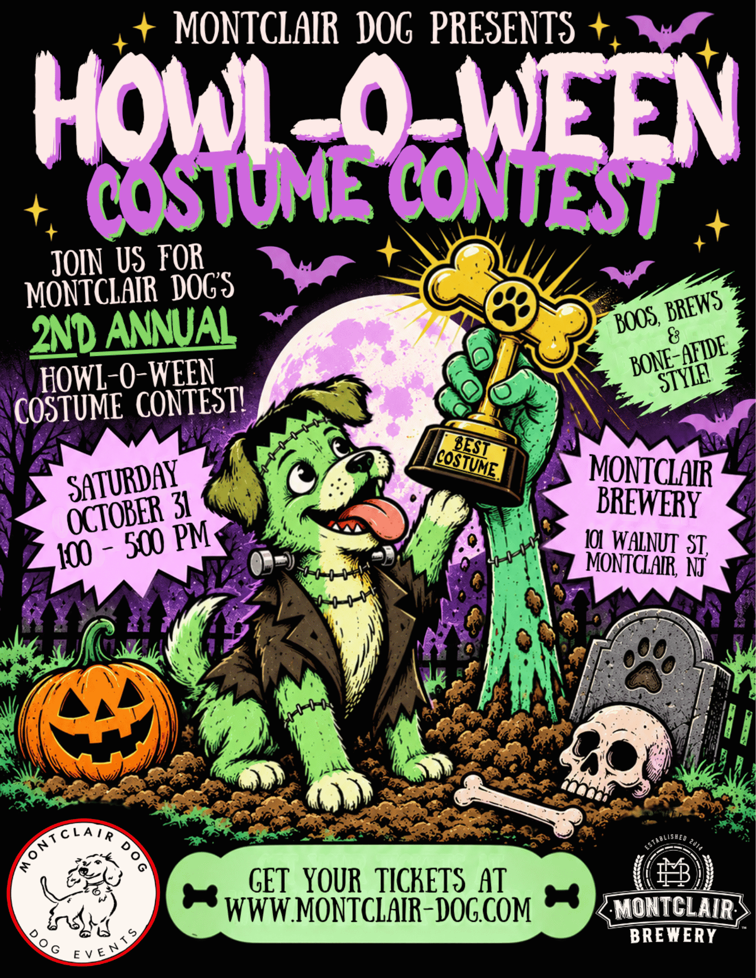2nd Annual Howl-O-Ween Dog Costume Contest with Montclair Dog