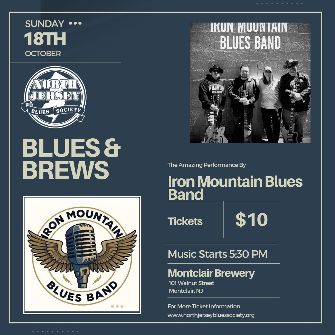 NJBS Blues & Brews: Iron Mountain Blues Band live at Montclair Brewery