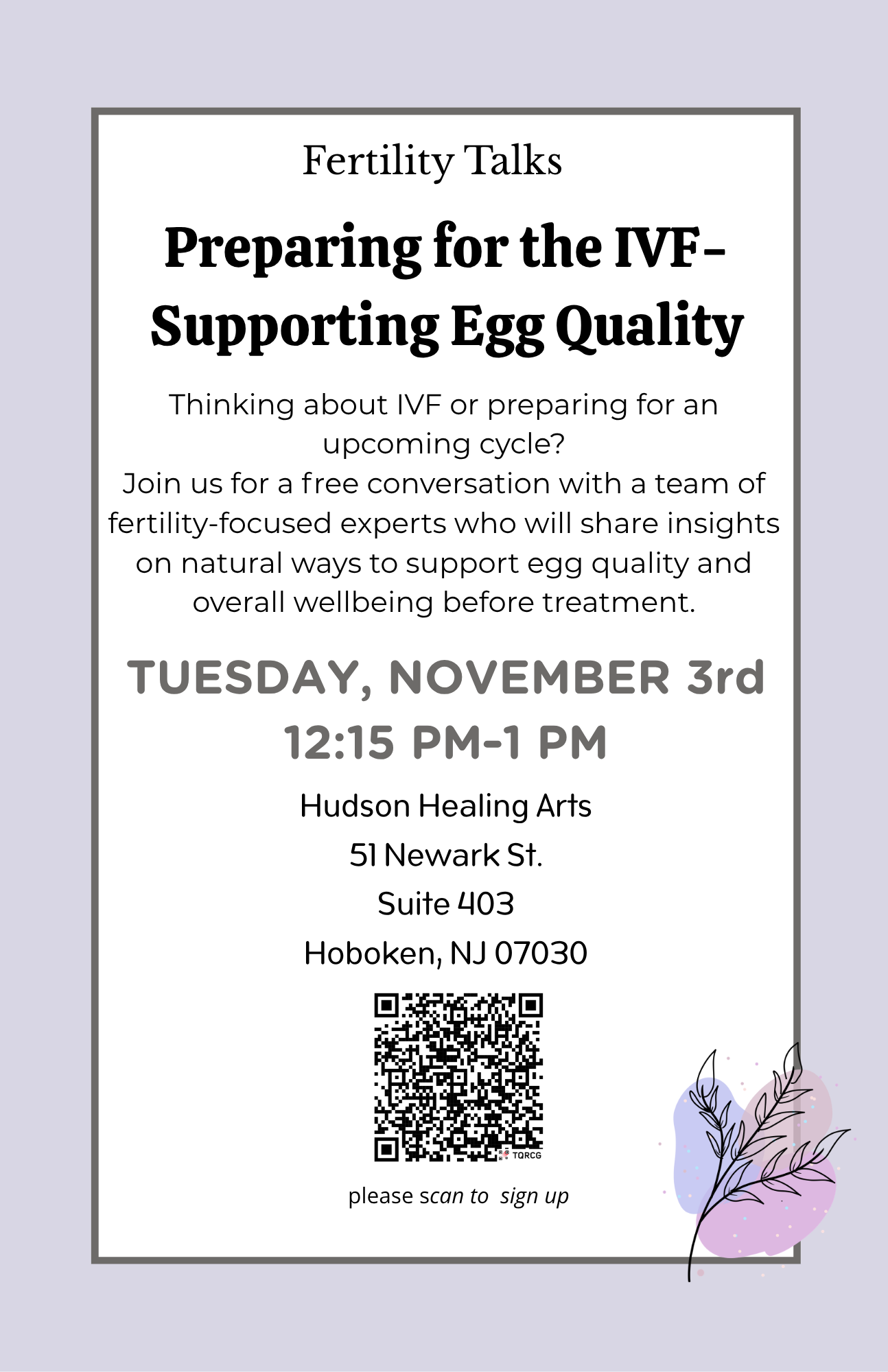 Fertility Talks: Preparing for the IVF- Supporting Egg Quality
