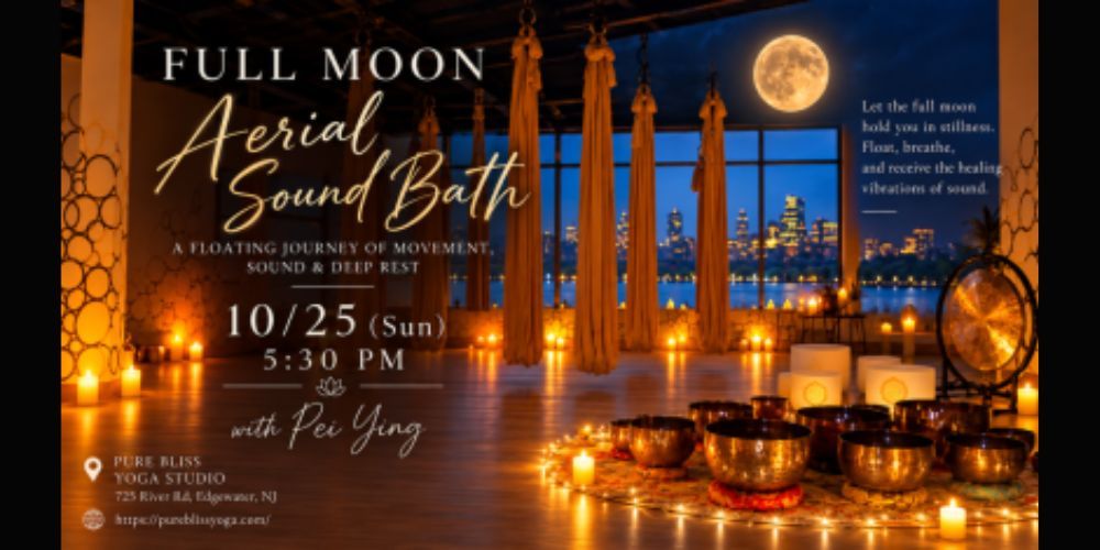 October Full Moon Float – Aerial Restorative Yoga & Sound Healing