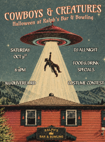 Cowboys & Creatures at Ralph’s Bar & Bowling