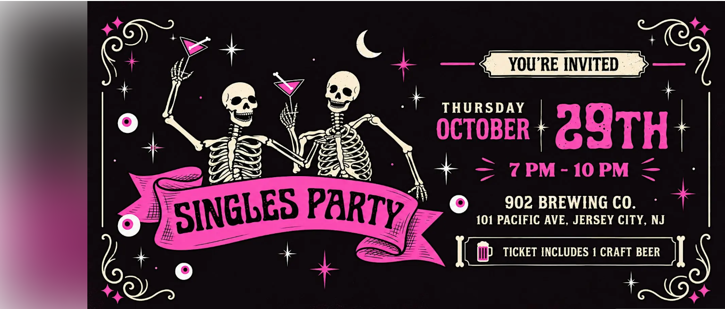 Jersey City Halloween Singles Party | Singles Mixer at 902 Brewing
