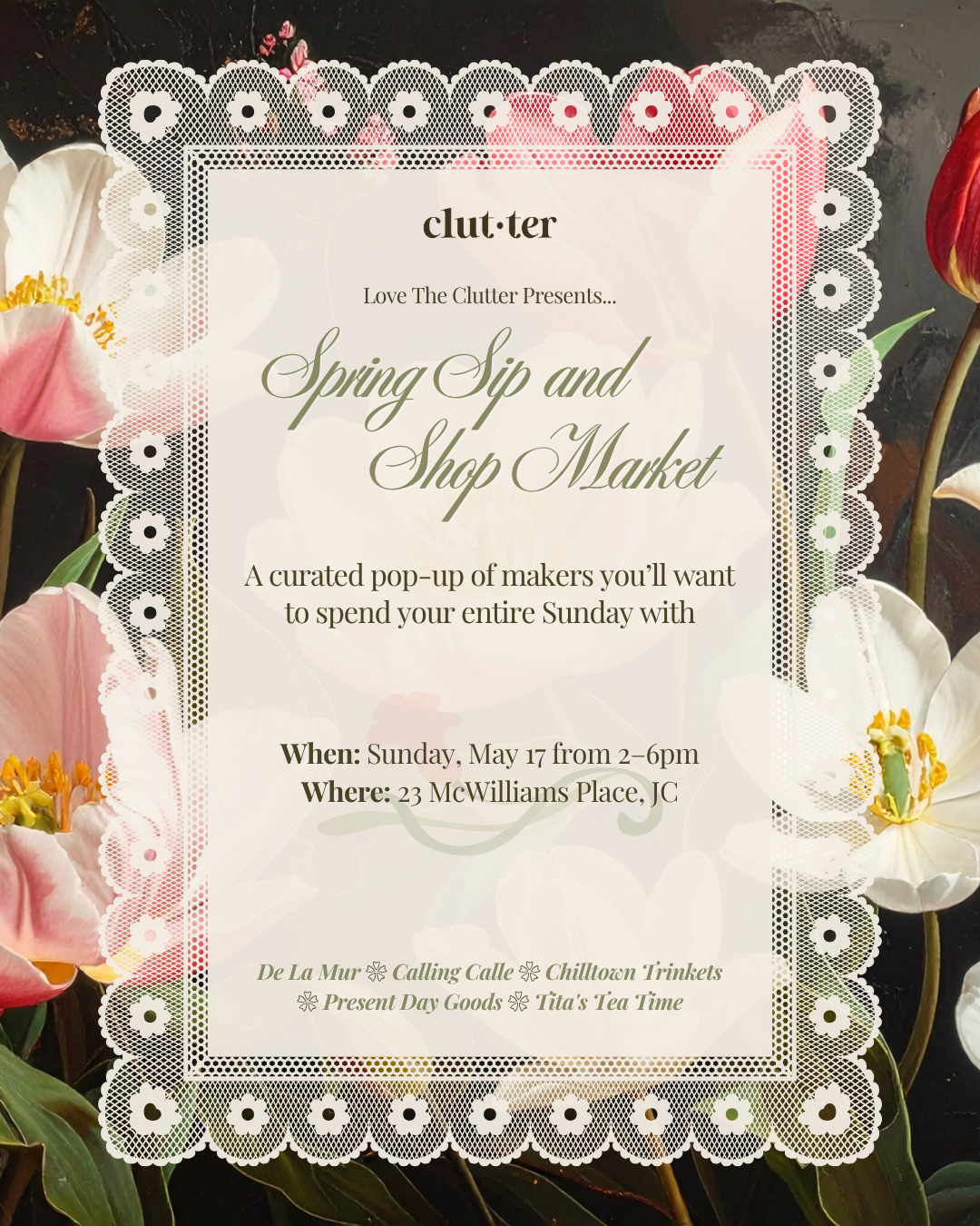 Spring Sip & Shop Market at Love The Clutter