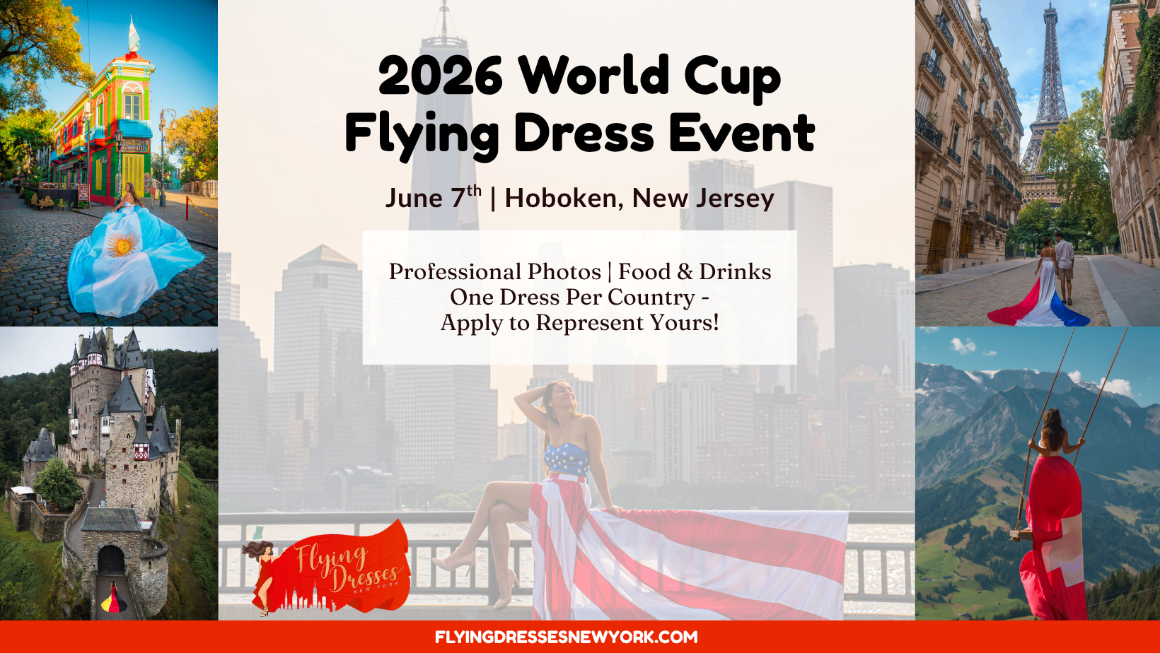 Flying Dresses New York World Cup Kickoff Event