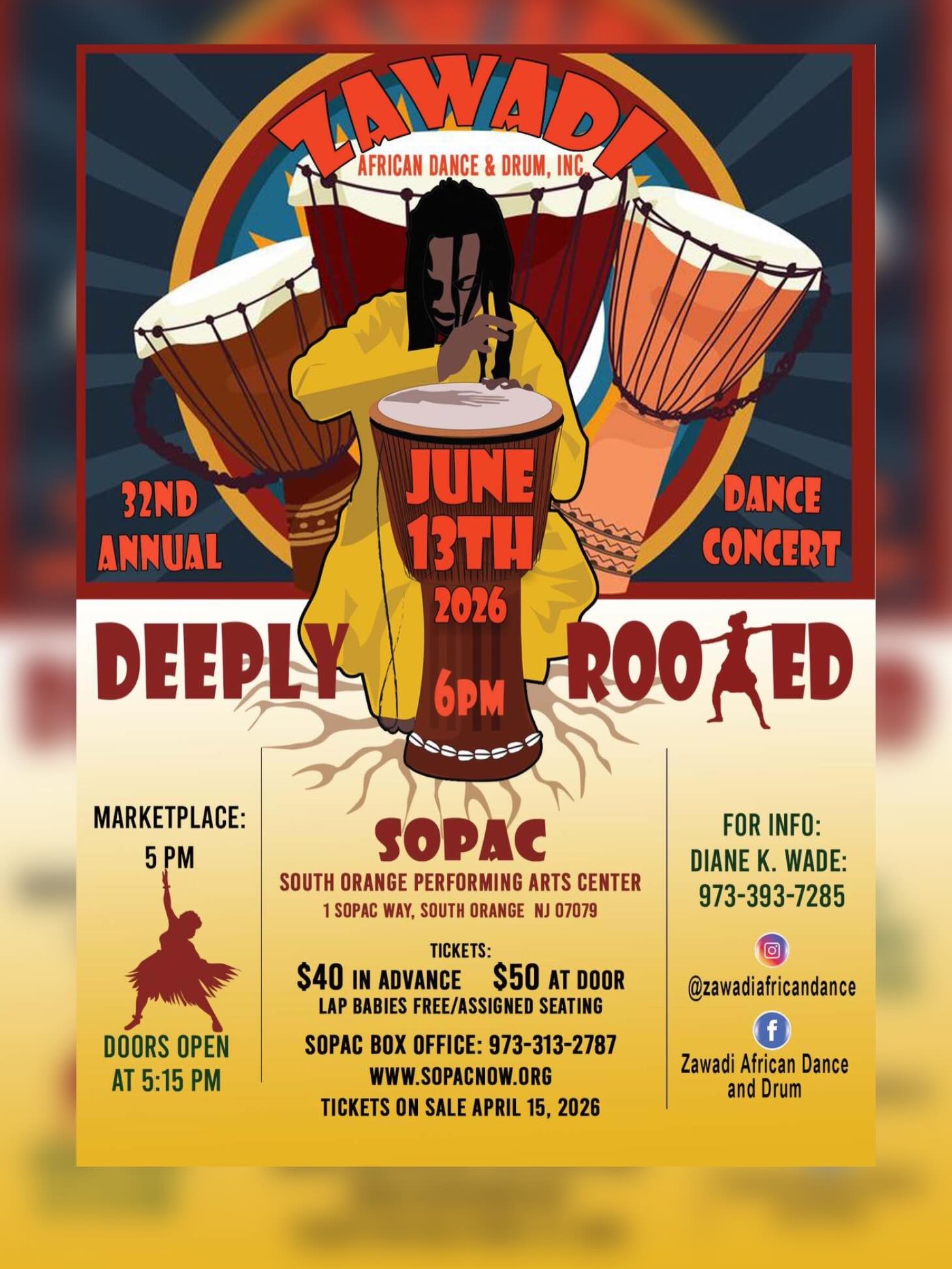 Zawadi African Dance & Drum, Inc Presents 32nd Annual Spring Concert