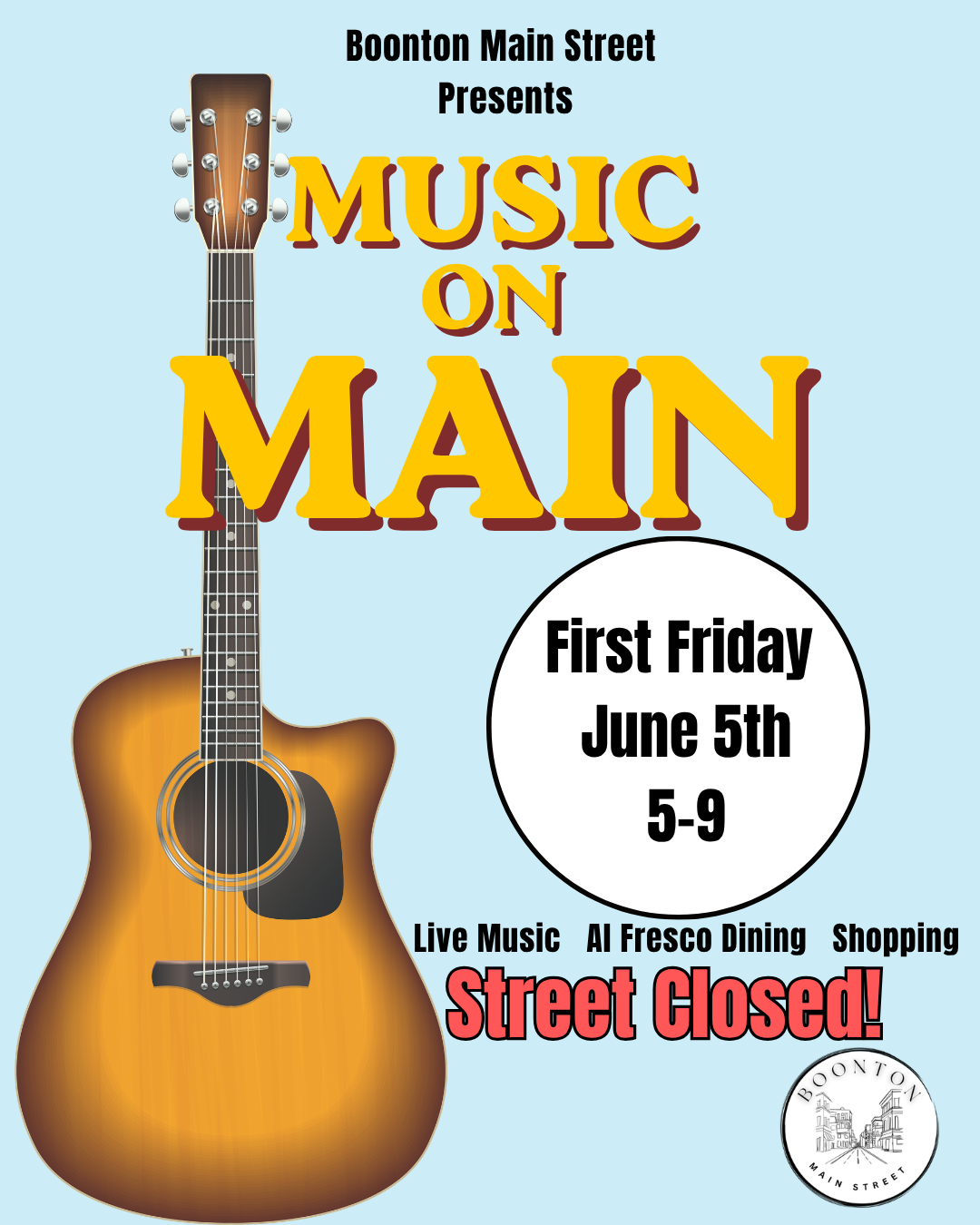 Boonton First Friday-Music on Main