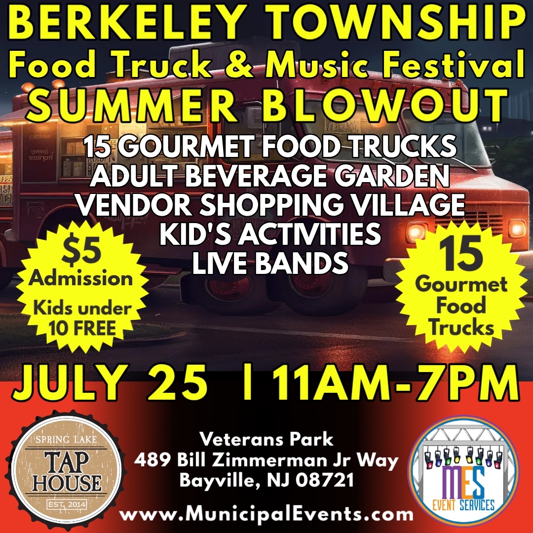 Berkeley Township Summer Blowout: Food Truck & Music Festival