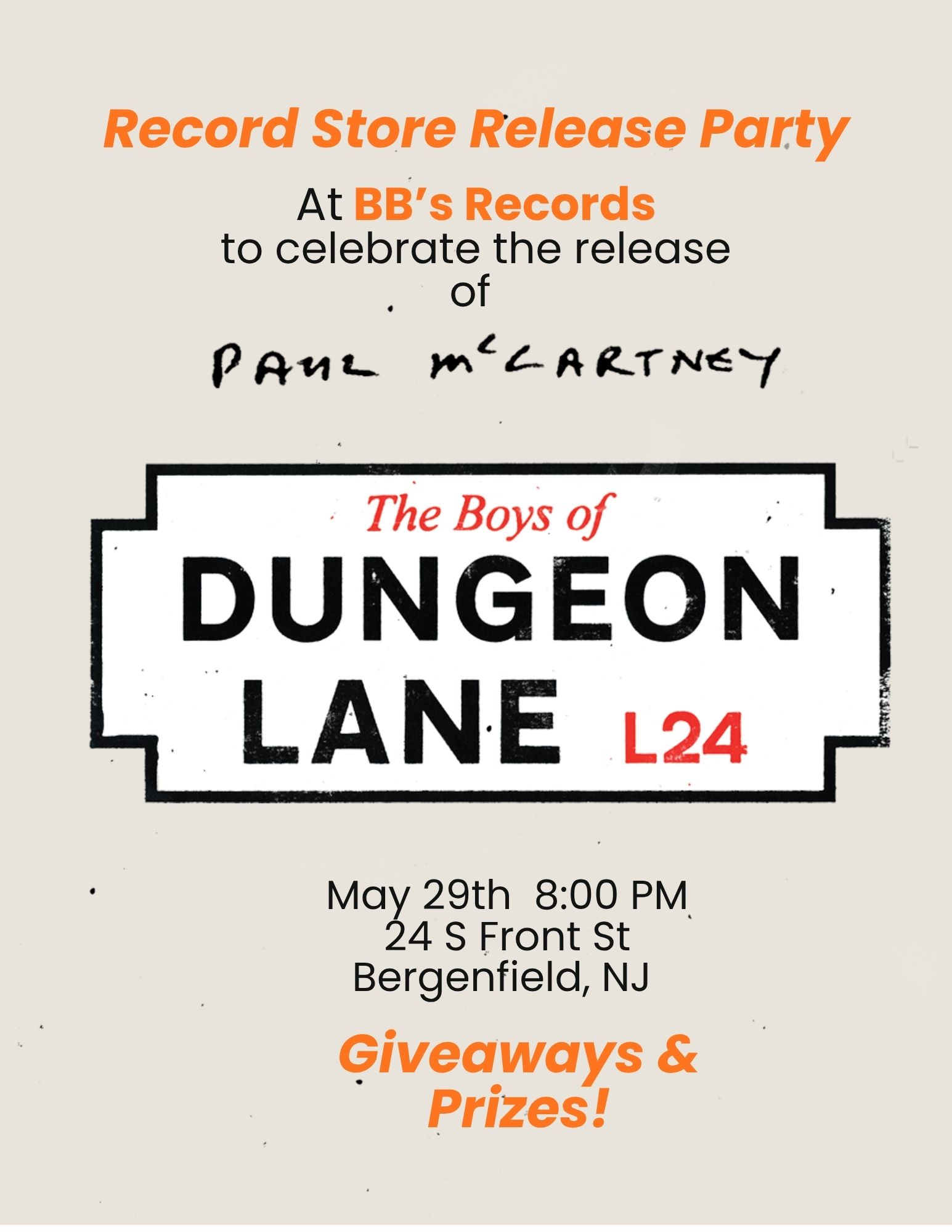 The Boys of Dungeon Lane Listening Party