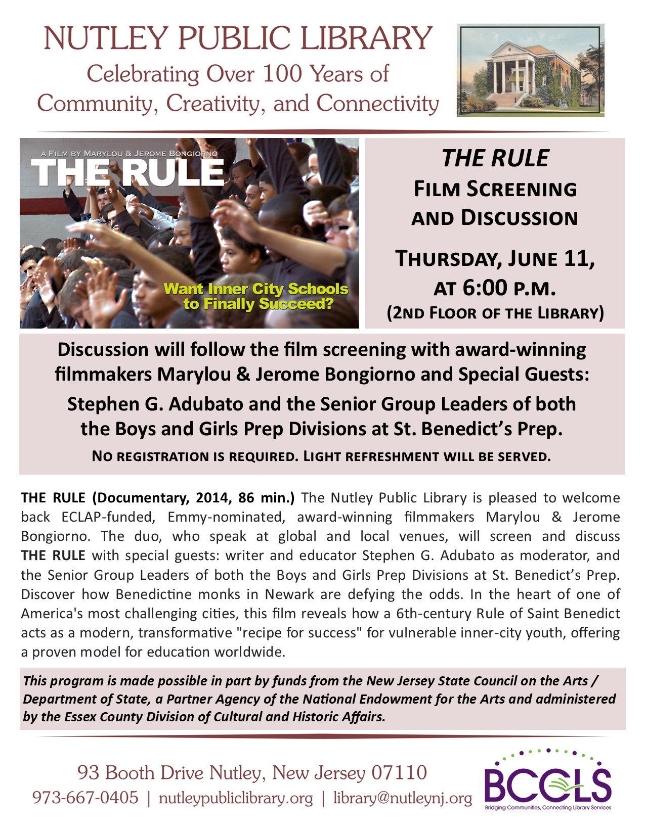 THE RULE: Film Screening and Discussion with Marylou & Jerome Bongiorno