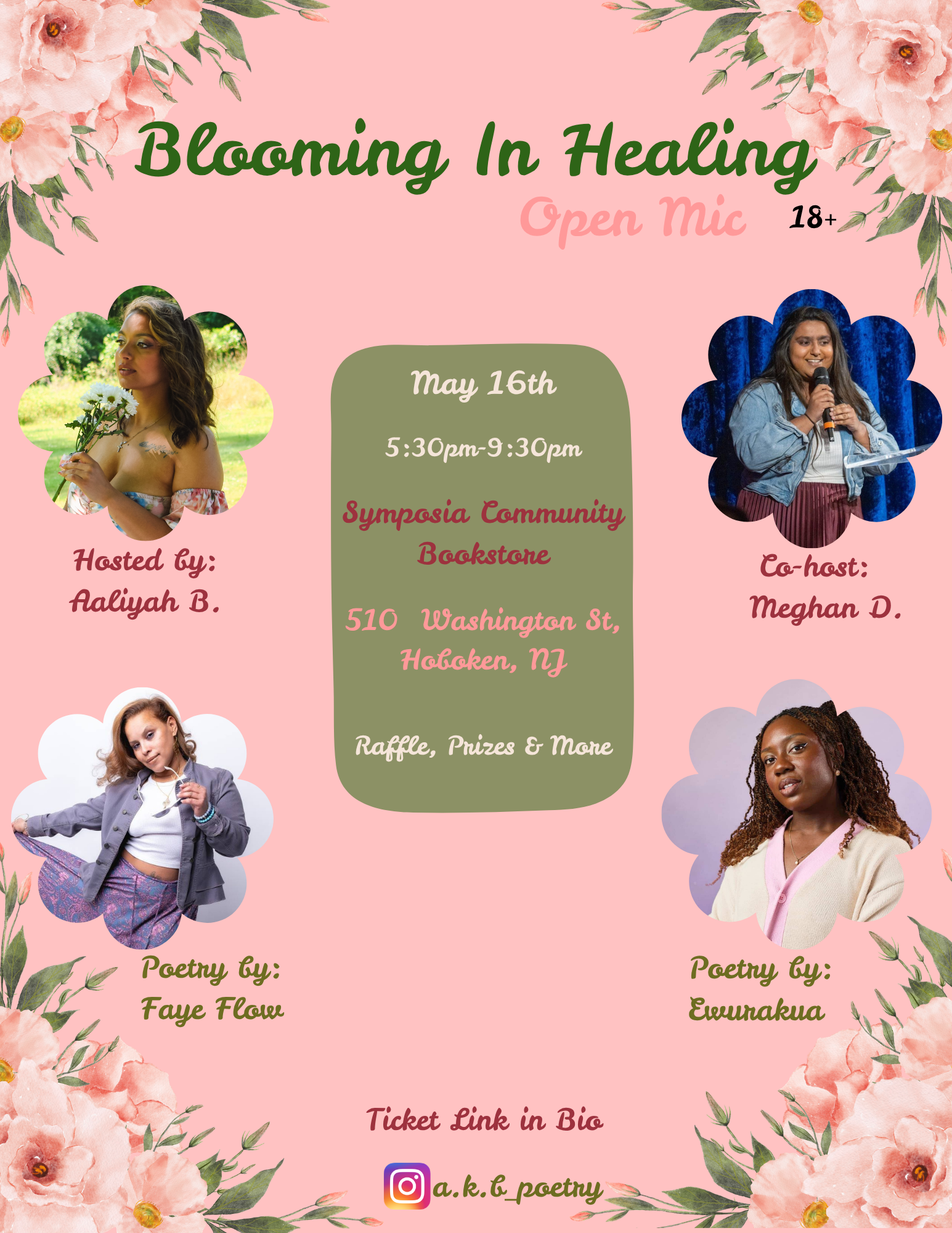 Blooming In Healing Open Mic