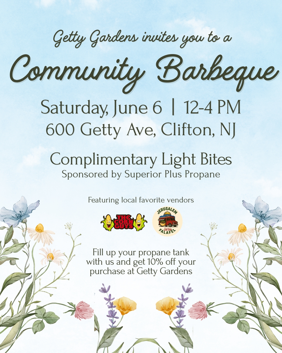 Community BBQ at Getty Gardens