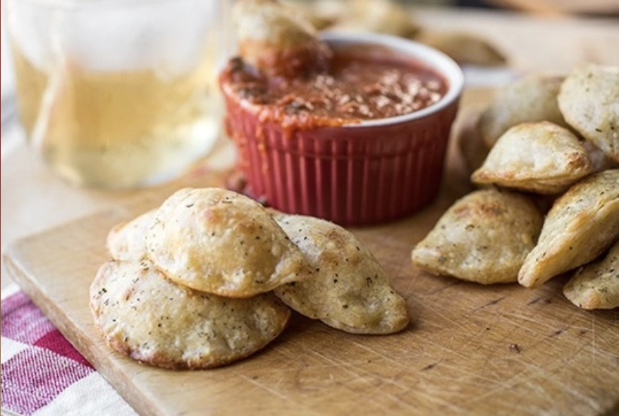 Veggie Patch Calzones with Dipping Sauce (6+)