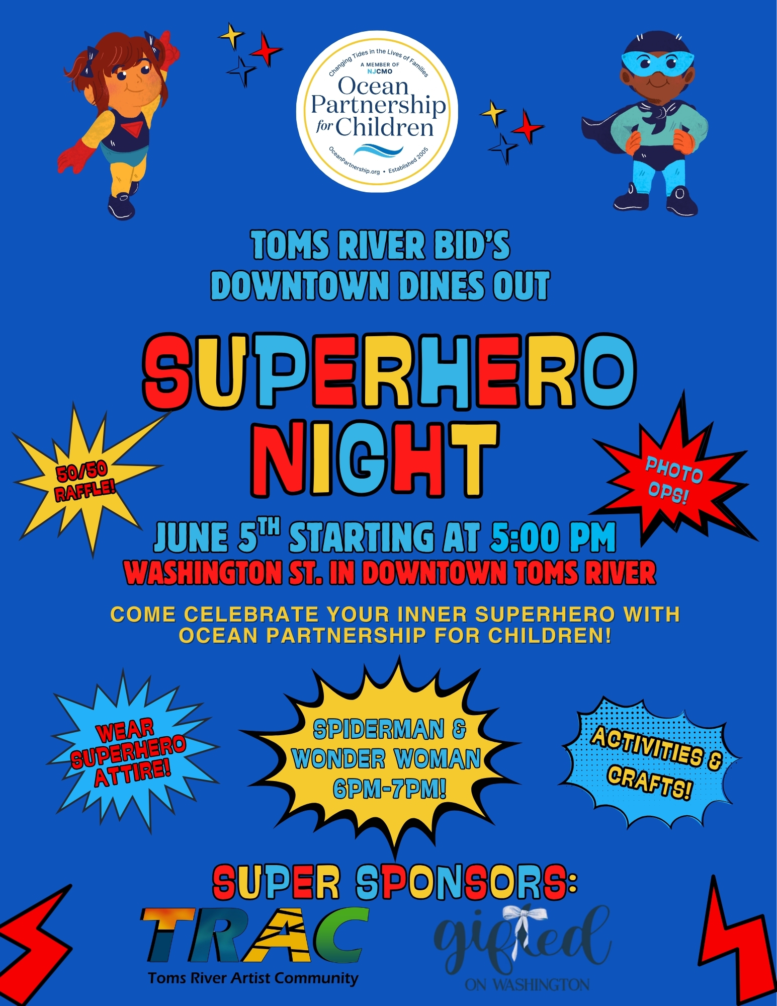 Superhero Night Themed – Downtown Night Out