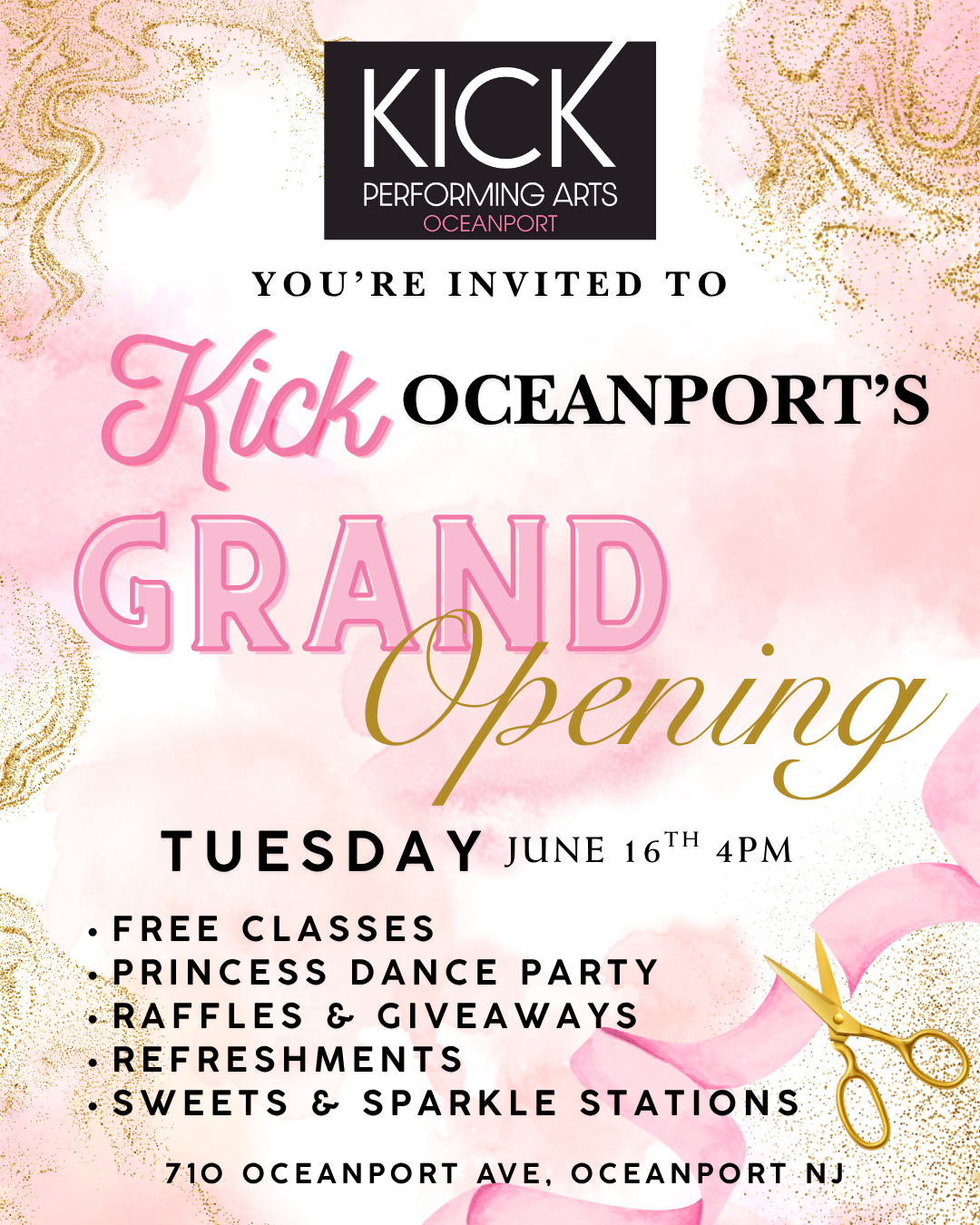 Kick Performing Arts Grand Opening in Oceanport, NJ