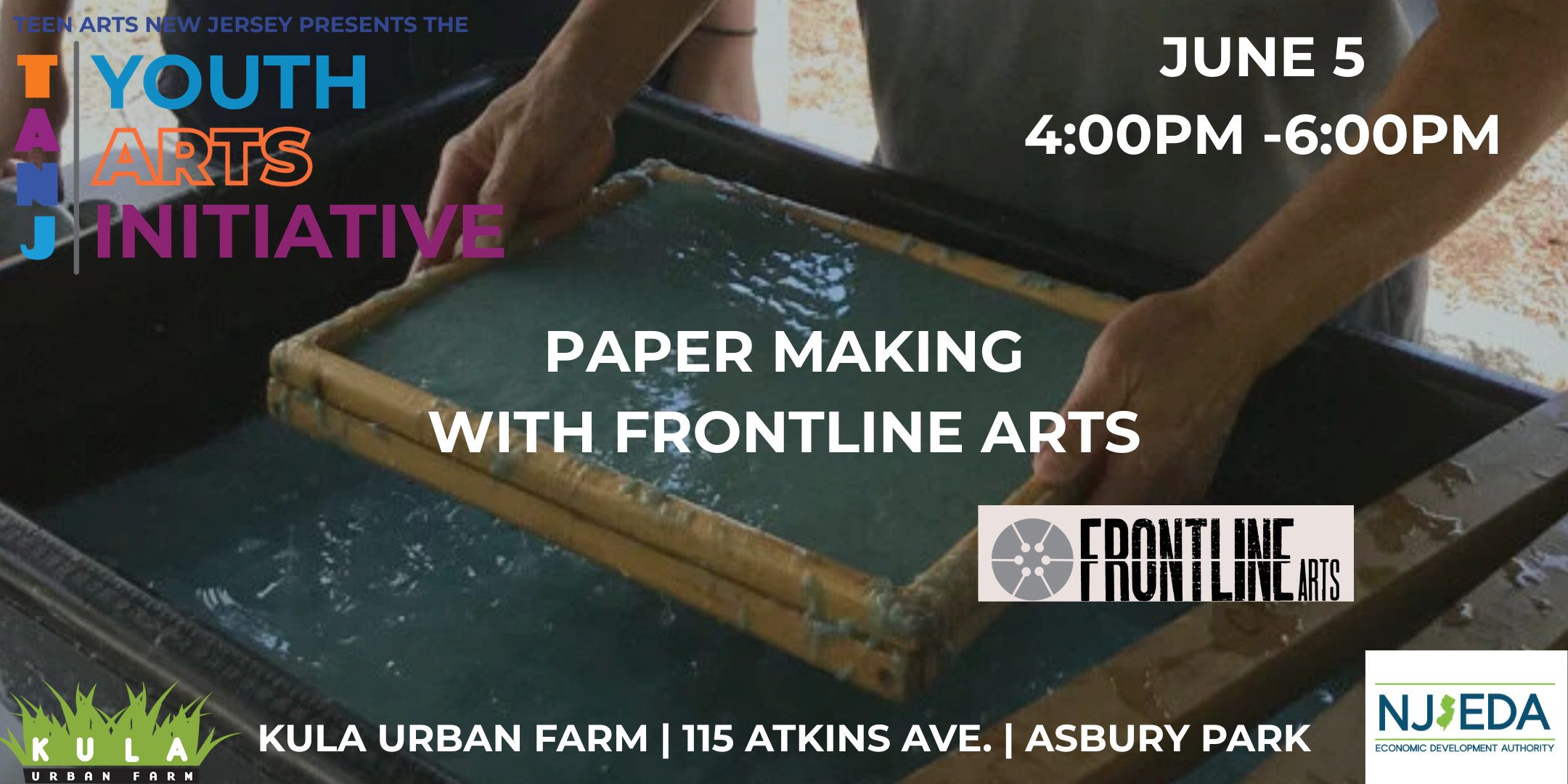 Paper Making & Pulp Printing with FrontLine Arts!