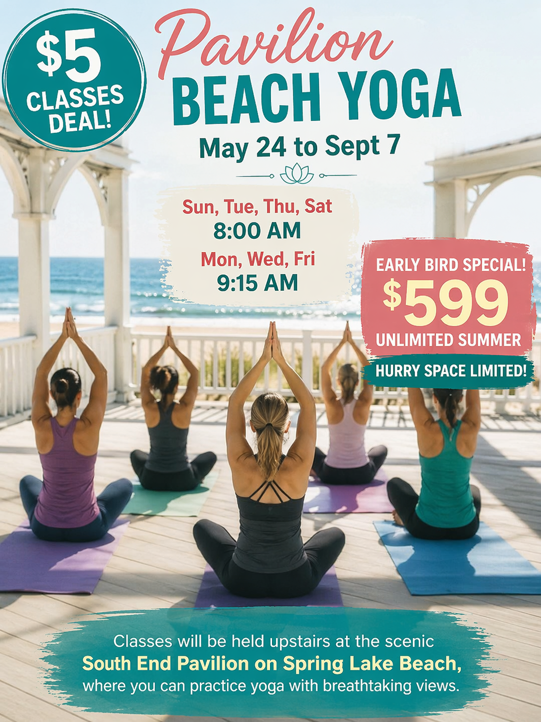 Spring Lake Beach Pavilion Yoga