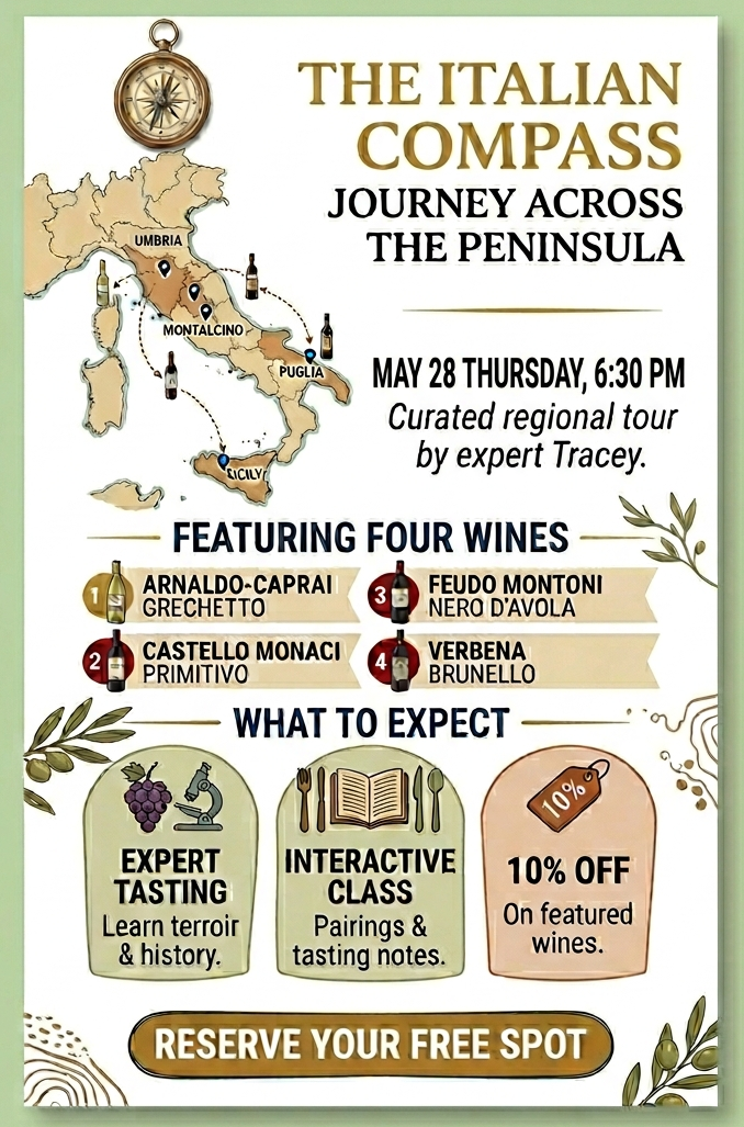 Monthly Wine Classes with Tracey