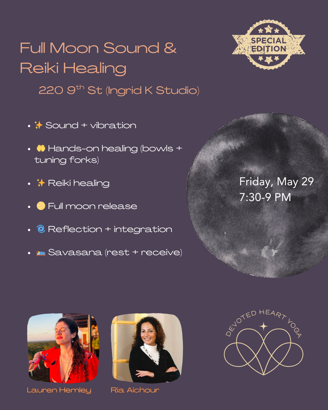 Full Moon Sound and Reiki Healing