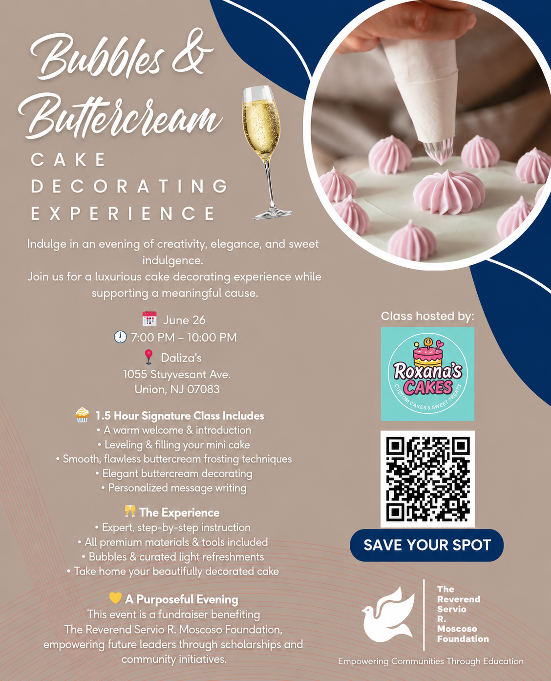 Bubbles & Buttercream Cake Decorating Experience